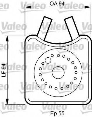 VALEO 817943 масляний радіатор, моторне масло