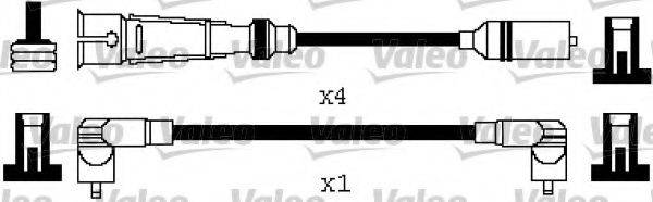 VALEO 346580 Комплект дротів запалення