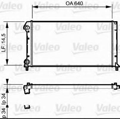 Радіатор, охолодження двигуна VALEO 735171