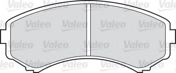 Комплект гальмівних колодок, дискове гальмо VALEO 598515