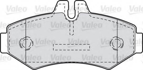 VALEO 598300 Комплект гальмівних колодок, дискове гальмо