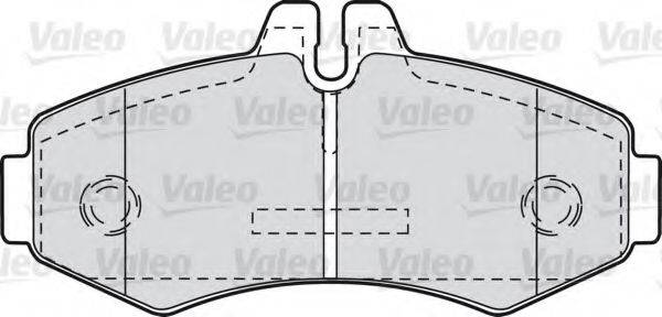 VALEO 540937 Комплект гальмівних колодок, дискове гальмо