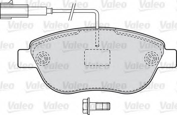 VALEO 598721 Комплект гальмівних колодок, дискове гальмо