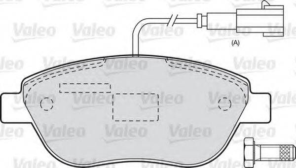 VALEO 598698 Комплект гальмівних колодок, дискове гальмо