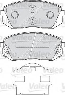 VALEO 598934 Комплект тормозных колодок, дисковый тормоз