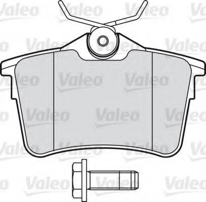 Комплект гальмівних колодок, дискове гальмо VALEO 601042