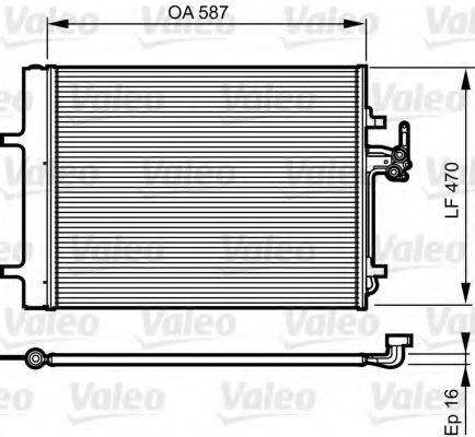 VALEO 814184 Конденсатор, кондиціонер