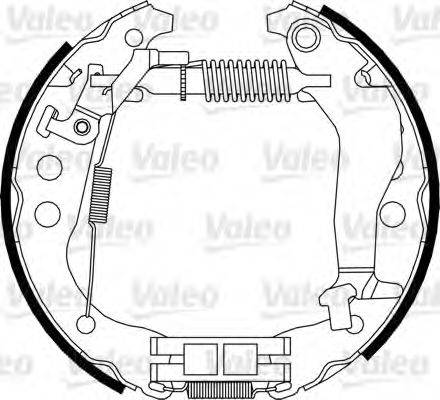 VALEO 554906 Комплект гальмівних колодок