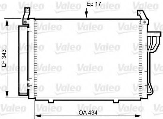 VALEO 814354 Конденсатор, кондиціонер