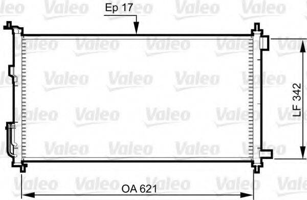 Конденсатор, кондиціонер VALEO 817836