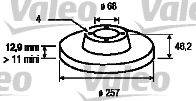 VALEO 186113 Тормозной диск