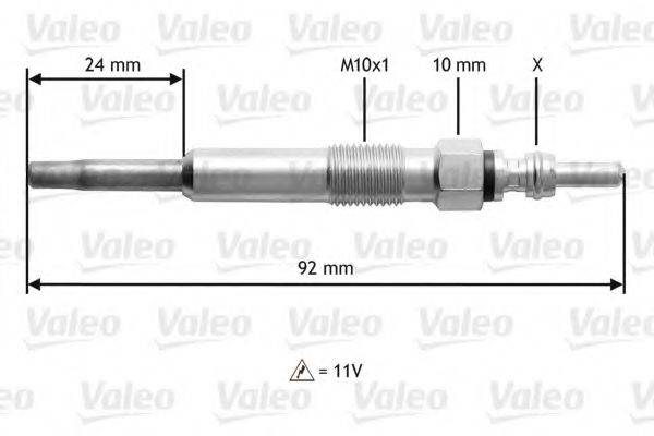 Свічка розжарювання VALEO 345104