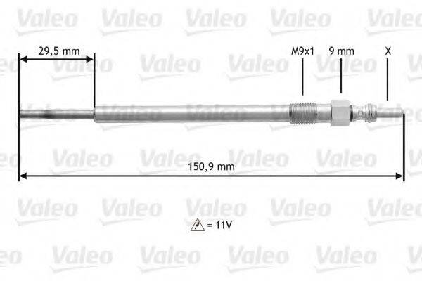 VALEO 345131 Свічка розжарювання