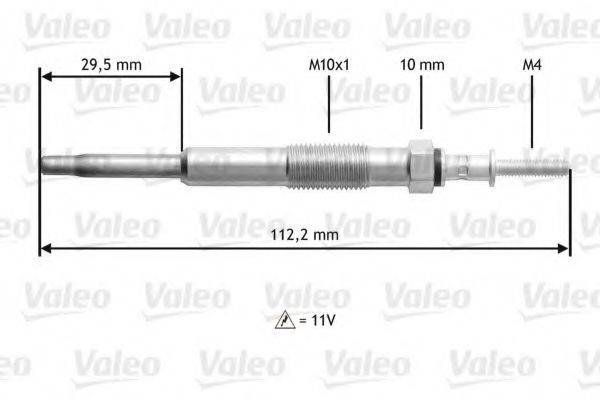 VALEO 345135 Свічка розжарювання