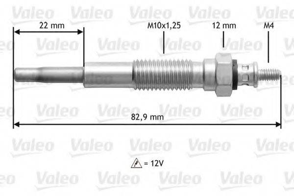 VALEO 345148 Свічка розжарювання