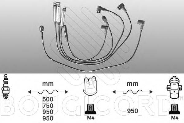 BOUGICORD 7231 Комплект дротів запалення