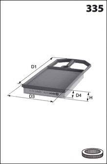 MECAFILTER ELP9079 Повітряний фільтр