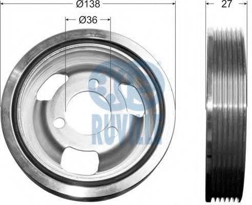 RUVILLE 515907 Ремінний шків, колінчастий вал