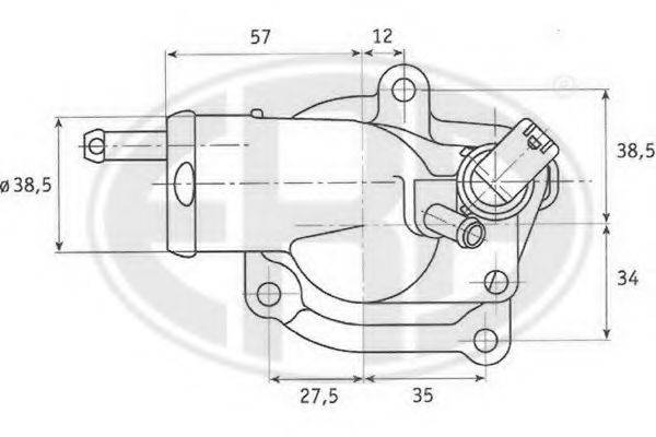 ERA 350187 Термостат, що охолоджує рідину
