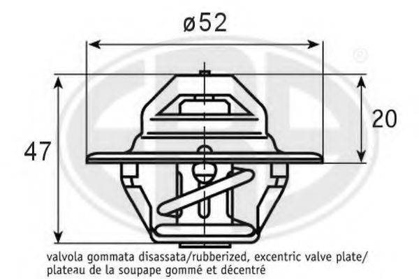 ERA 350352 Термостат, що охолоджує рідину