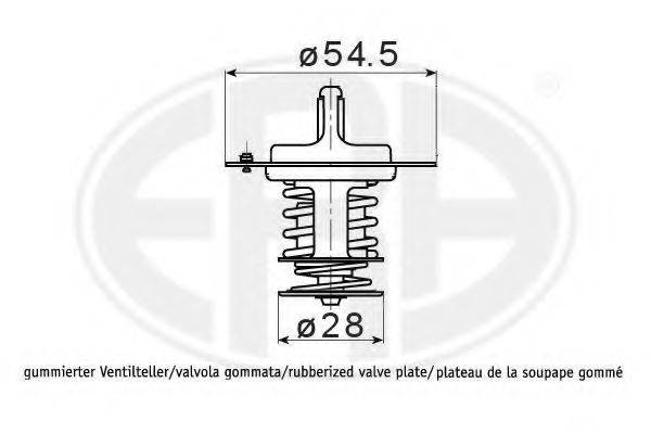 ERA 350388 Термостат, що охолоджує рідину