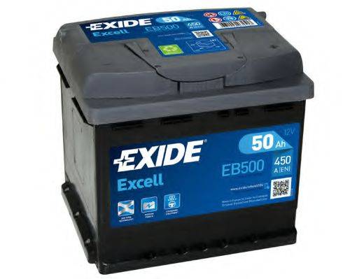 Стартерная аккумуляторная батарея; Стартерная аккумуляторная батарея EXIDE _EB500