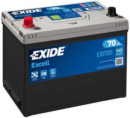 EXIDE EB705 Стартерна акумуляторна батарея; Стартерна акумуляторна батарея