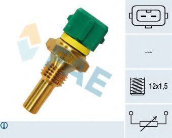 FAE 33120 Датчик, температура голівки циліндрів; Датчик, температура охолоджуючої рідини