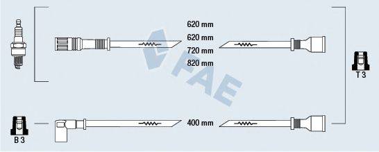 FAE 83460 Комплект дротів запалення