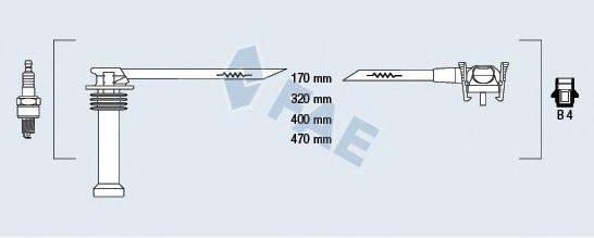 FAE 85120 Комплект дротів запалення