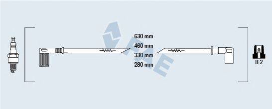 FAE 85650 Комплект дротів запалення