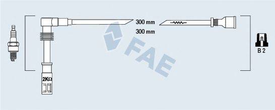 FAE 85682 Комплект дротів запалення