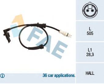 FAE 78217 Датчик, частота обертання колеса