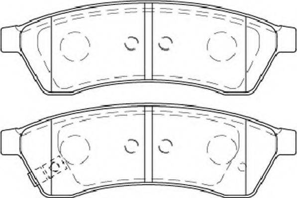 NECTO FD7479A Комплект гальмівних колодок, дискове гальмо