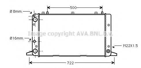 AVA QUALITY COOLING AI2047 Радиатор, охлаждение двигателя