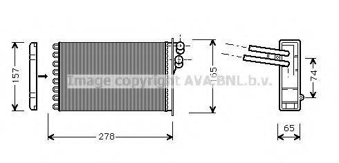 AVA QUALITY COOLING AI6156 Теплообмінник, опалення салону