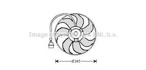 Вентилятор, охлаждение двигателя AVA QUALITY COOLING AI7509