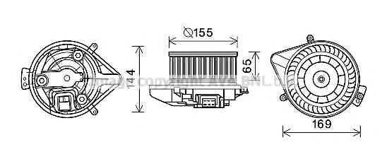 AVA QUALITY COOLING AI8371 Електродвигун, вентиляція салону