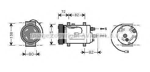 AVA QUALITY COOLING AIK178 Компресор, кондиціонер