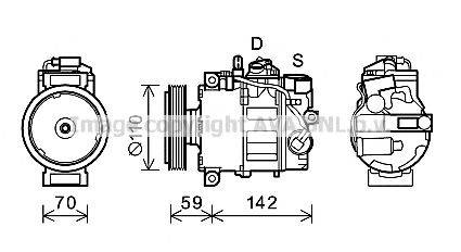 AVA QUALITY COOLING AIK380 Компресор, кондиціонер