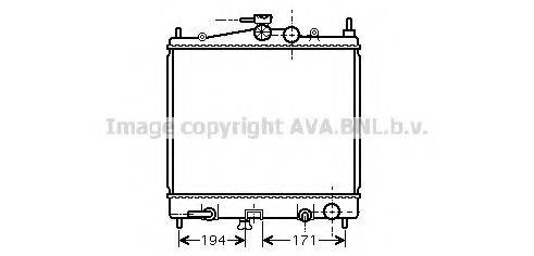 Радіатор, охолодження двигуна AVA QUALITY COOLING DN2248