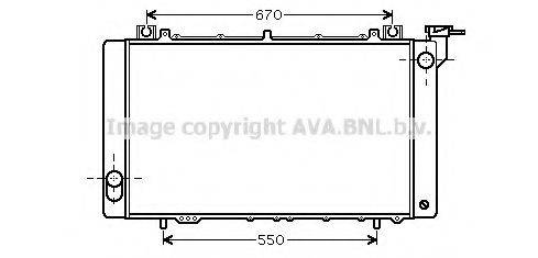 AVA QUALITY COOLING DN2316 Радіатор, охолодження двигуна