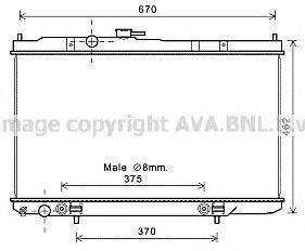 AVA QUALITY COOLING DN2353 Радіатор, охолодження двигуна