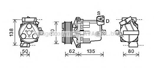 Компресор, кондиціонер AVA QUALITY COOLING DNK342