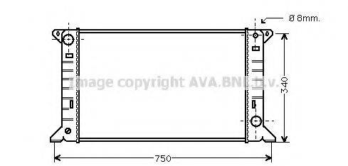 AVA QUALITY COOLING FD2085 Радіатор, охолодження двигуна