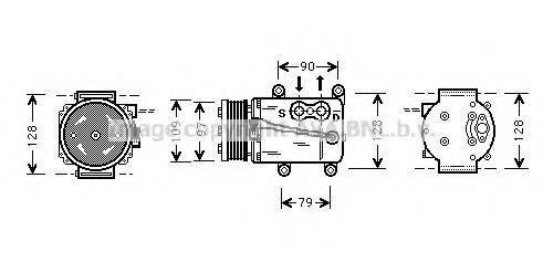 AVA QUALITY COOLING FDK105 Компресор, кондиціонер