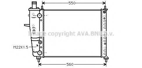 AVA QUALITY COOLING FT2159 Радіатор, охолодження двигуна