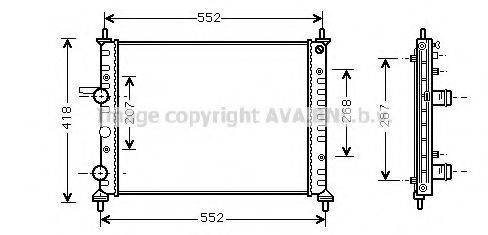 AVA QUALITY COOLING FT2249 Радіатор, охолодження двигуна