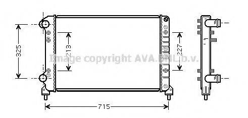 AVA QUALITY COOLING FT2262 Радіатор, охолодження двигуна