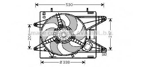 AVA QUALITY COOLING FT7510 Вентилятор, охолодження двигуна